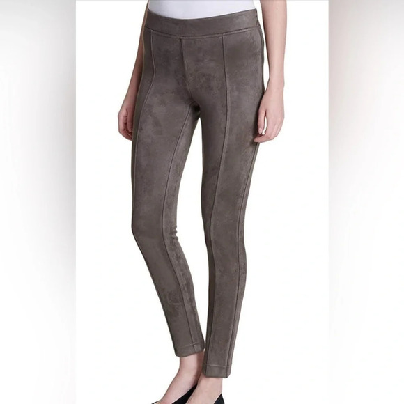 NWOT Andrew Marc | Super Soft Stretch Faux Suede Pull-On Pants (L) - Picture 1 of 11